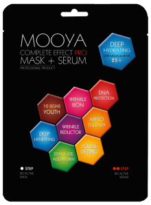 MOOYA COMPLETE EFFECT MOISTURIZING WITH LOW MOLECULAR HA FILLER MASK + SERUM