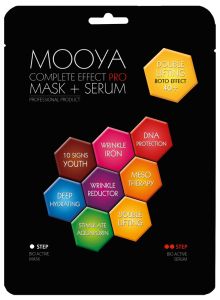 MOOYA COMPLETE EFFECT DOUBLE LIFTING 40+  MASK + SERUM 