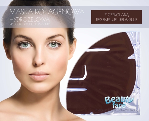 КОЛЛАГЕНОВАЯ МАСКА BEAUTYFACE С ШОКОЛАДОМ - ГЛУБОКОЕ ПИТАНИЕ И РЕГЕНЕРАЦИЯ, Maseczka kolgaenowa, maska z czekoladą, maska kolgenowa z czekoladą