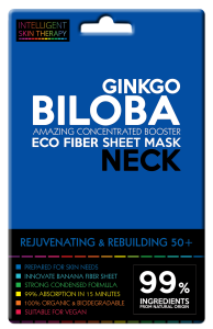 IST ECO FABRIC BOOSTER SHEET MASK FOR NECK – GINKGO BILOBA REJUVENATION FOR SKIN 50+