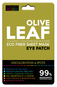 IST ECO FABRIC BOOSTER EYE PATCHES - OLIVE LEAF FOR SPOTS & DARK CIRCLES