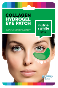 5 SZTUK BEAUTYFACE ROZJAŚNIAJĄCO ODŻYWCZE KOLAGENOWE PŁATKI POD OCZY Z EKSTRAKTEM Z OGÓRKA I ALGAMI