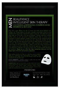 MEN INTELLIGENT SKIN THERAPY OCZYSZCZAJĄCO ODŚWIEŻAJĄCA MASKA KOMPRES Z SOLĄ MORSKĄ I BAMBUSEM IDEALNA PO CIĘŻKIM DNIU