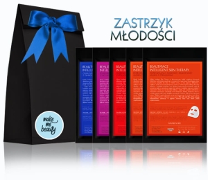 INTELLIGENT SKIN THERAPY PRO ZESTAW ZASTRZYK MŁODOŚCI - KOMPOZYCJA 5 MASEK NA EKO TKANINIE