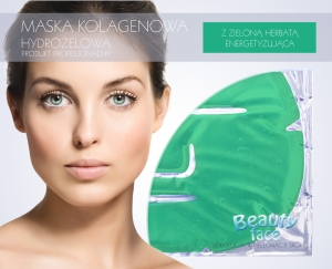 BEAUTYFACE WITAMINOWO ENERGETYZUJĄCA  MASKA KOLAGENOWA Z ZIELONĄ HERBATĄ I WITAMINAMI 