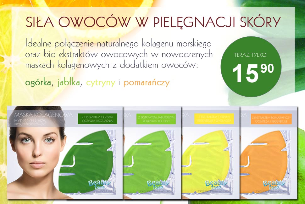 BEAUTYFACE OWOCOWE MASKI KOLAGENOWE BEAUTYFACE OWOCOWE MASKI KOLAGENOWE